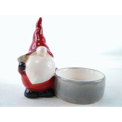Krasnal na tealight dzwoneczek